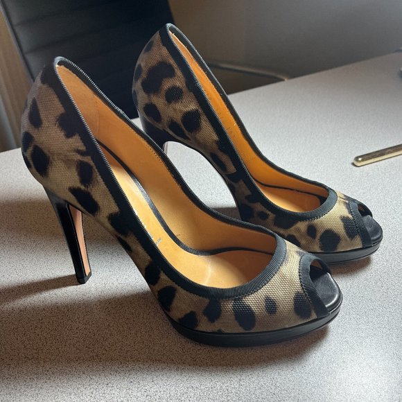 CASADEI shoes Pumps Heels Leopard Print - Picture 1 of 3